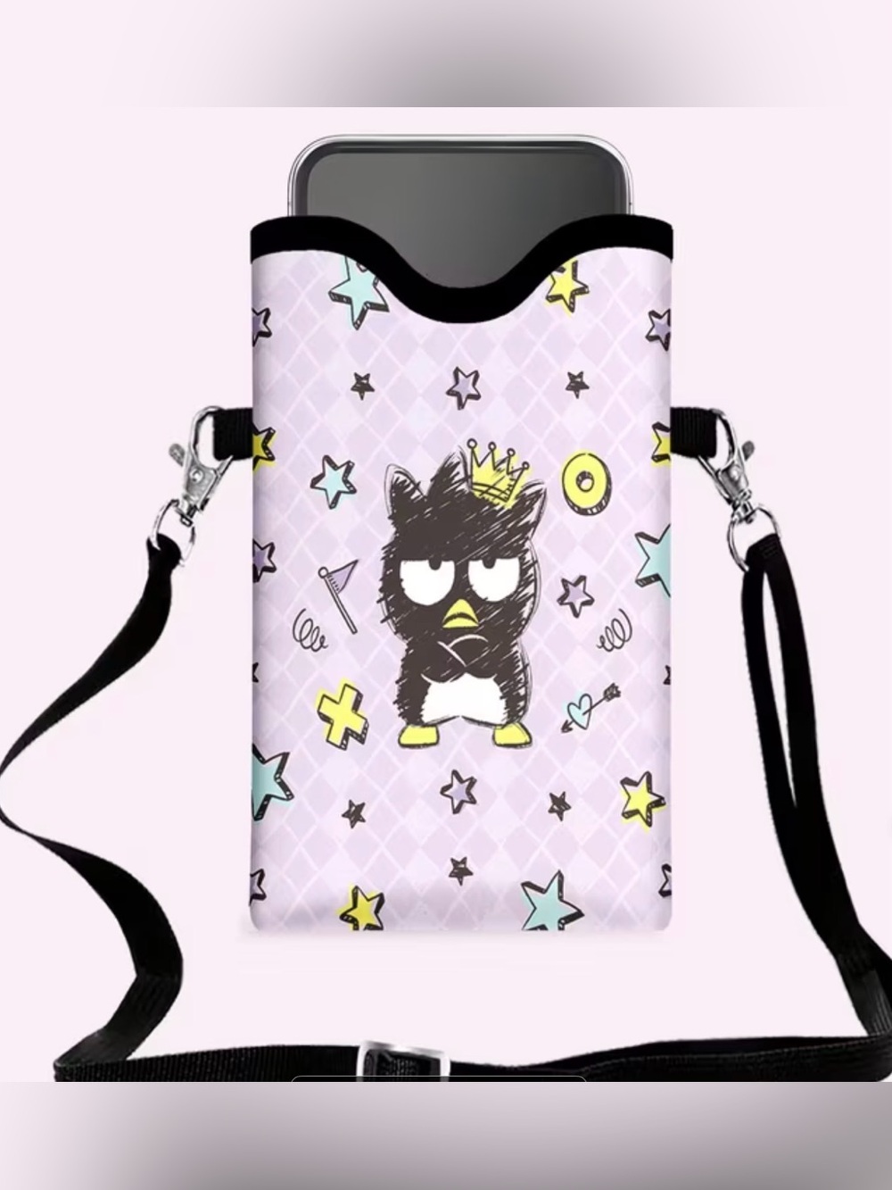 🔖 Sanrio Badtz-Maru Crossbody Phone Bag